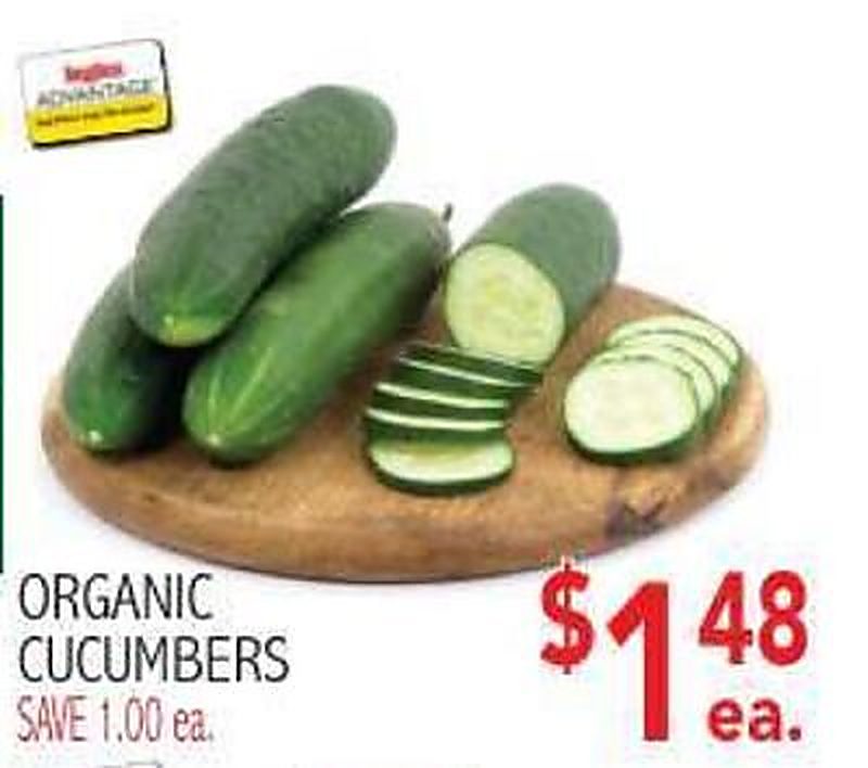 ORGANIC CUCUMBERS - Ingles Markets weekly ad deal