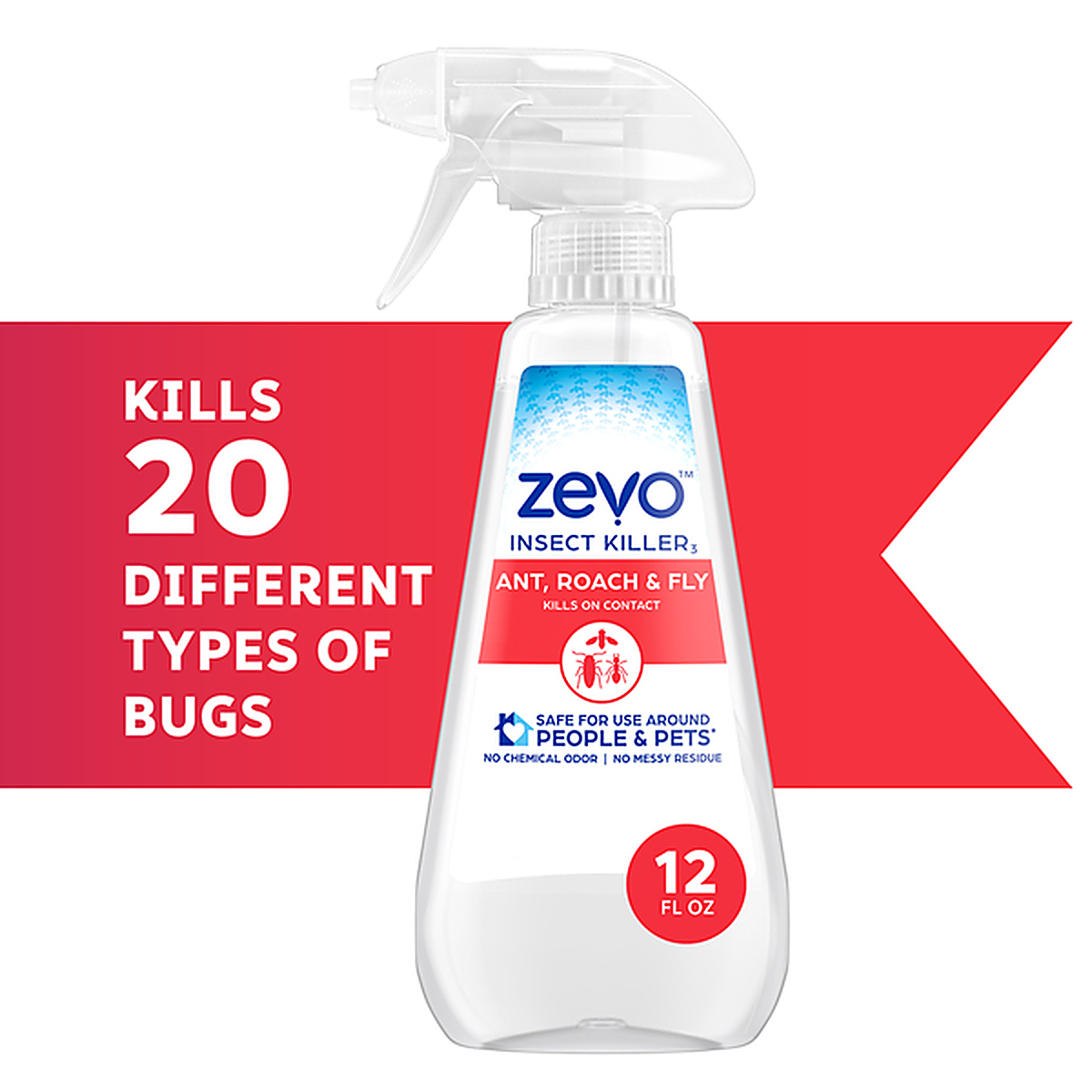 Zevo Ant, Roach & Fly Multi-Insect Trigger Spray