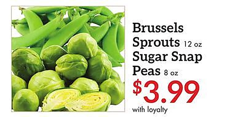 Brussels Sprouts 12 oz Sugar Snap Peas 8 oz - Remke Markets weekly ad deal