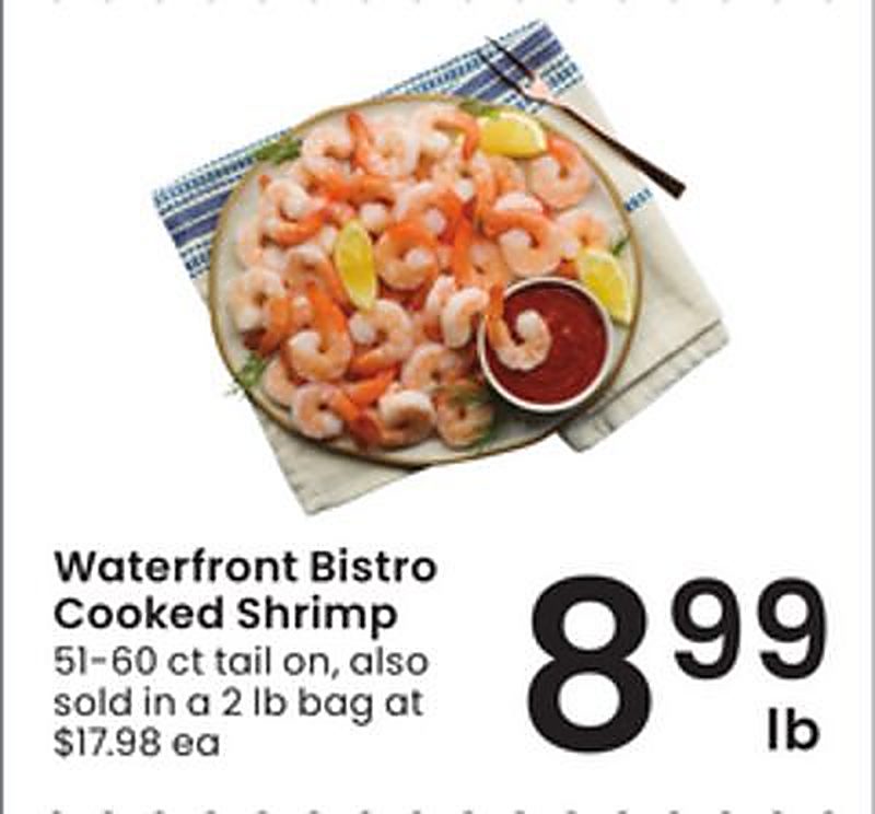 Waterfront Bistro Cooked Shrimp - Albertsons weekly ad deal