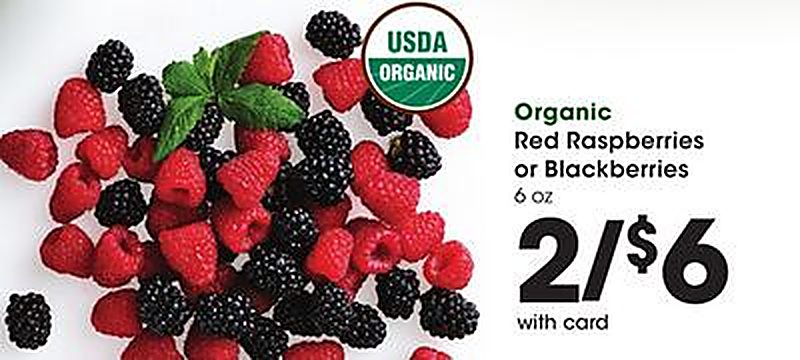 Organic Red Raspberries or Blackberries - King Soopers weekly ad deal