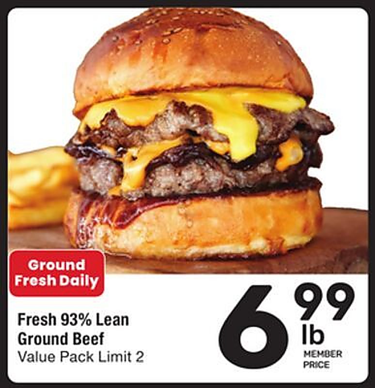 Fresh 93% Lean Ground Beef - Tom Thumb weekly ad deal
