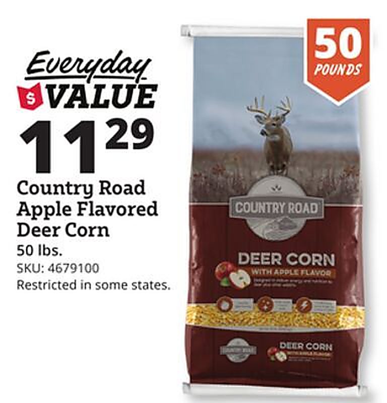 Country Road Apple Flavored Deer Corn - Rural King weekly ad deal