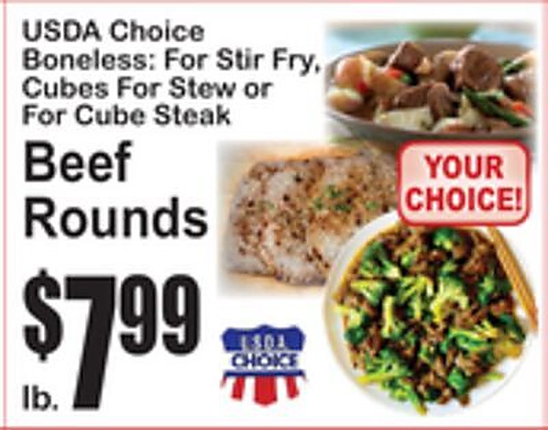 USDA Choice Beef Rounds - Superfresh weekly ad deal