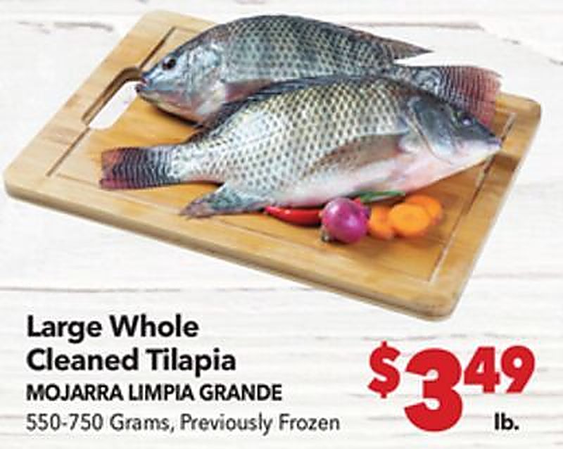 Large Whole Cleaned Tilapia /MOJARRA LIMPIA GRANDE - Vallarta Supermarkets weekly ad deal