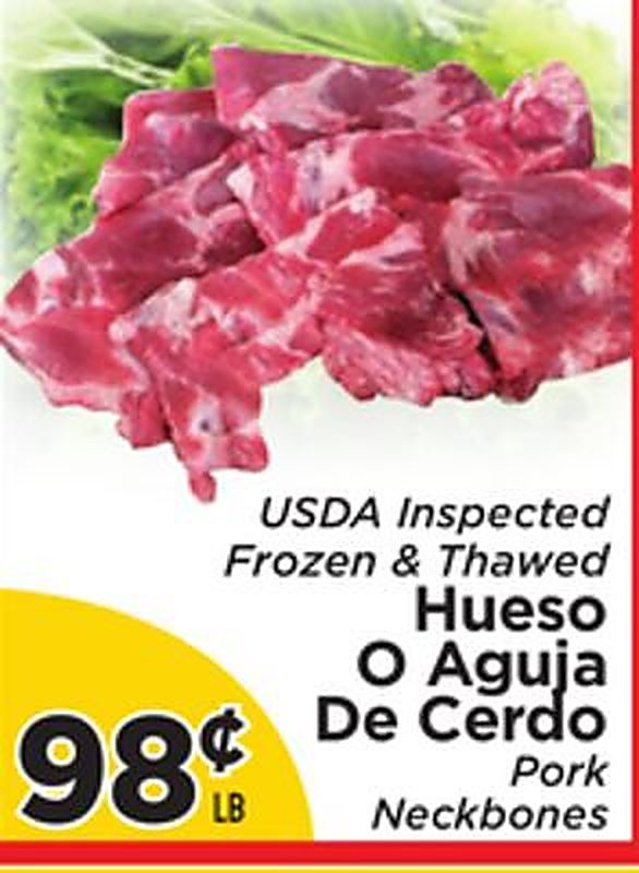 USDA Inspected Pork Neckbones - Presidente Supermarketss weekly ad deal