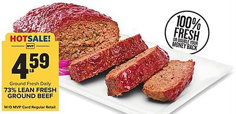73% Lean Fresh Ground Beef - Food Lion weekly ad deal