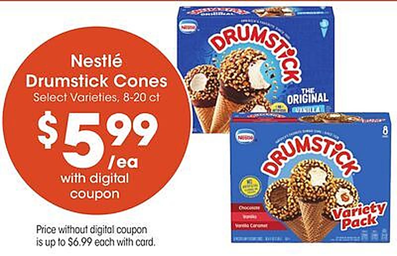 Nestlé Drumstick Cones - Pick 'n Save weekly ad deal