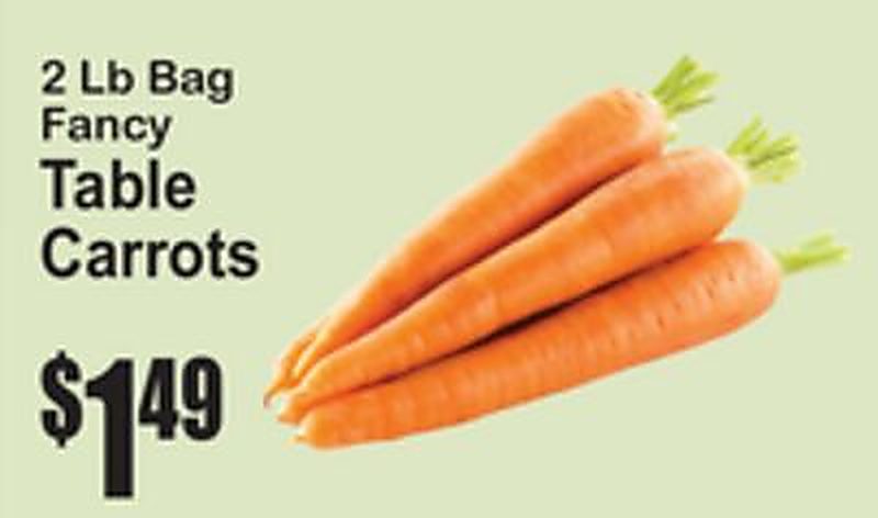 2 Lb Bag Fancy Table Carrots - Superfresh weekly ad deal