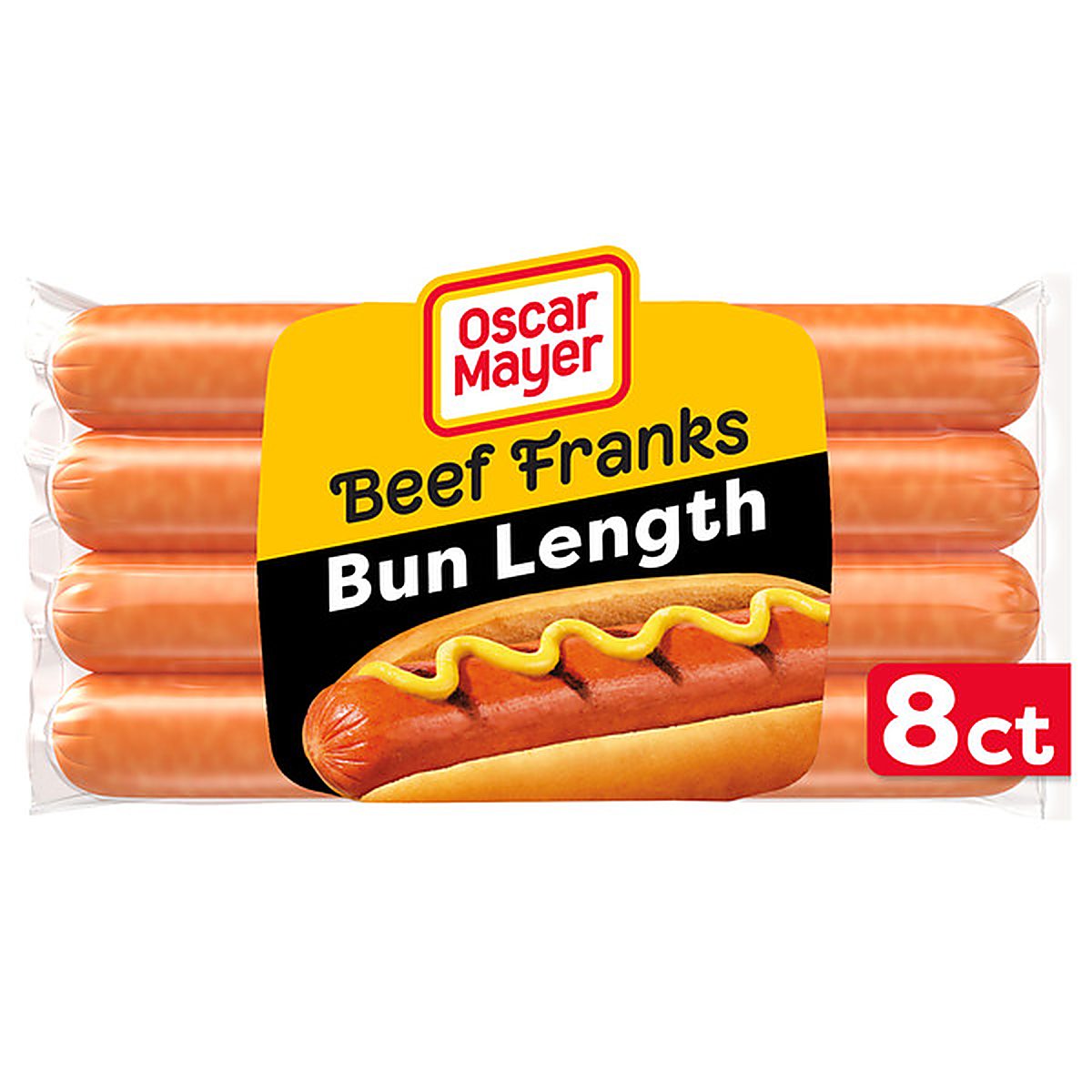 Oscar Mayer Bun-Length Beef Franks Hot Dogs