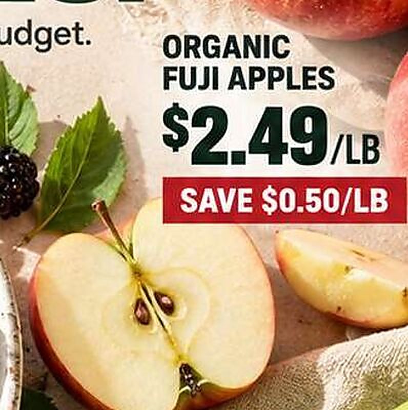 ORGANIC FUJI APPLES - Earth Fare weekly ad deal