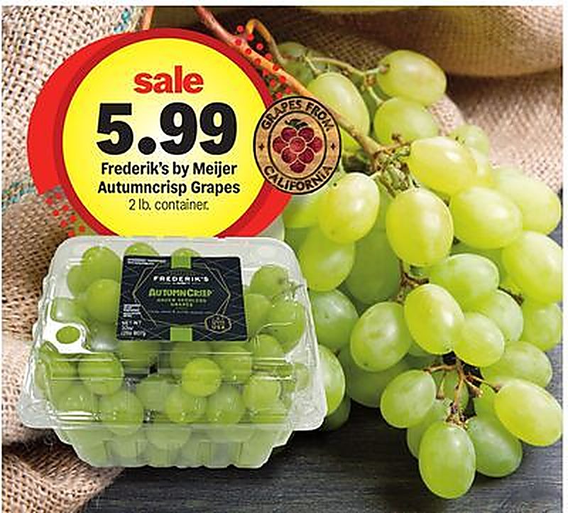 Frederik's by Meijer Autumncrisp Grapes - Meijer weekly ad deal