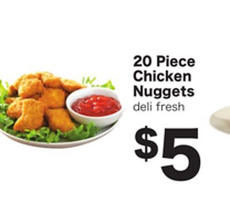 20 Piece Chicken Nuggets - Shoppers Food weekly ad deal