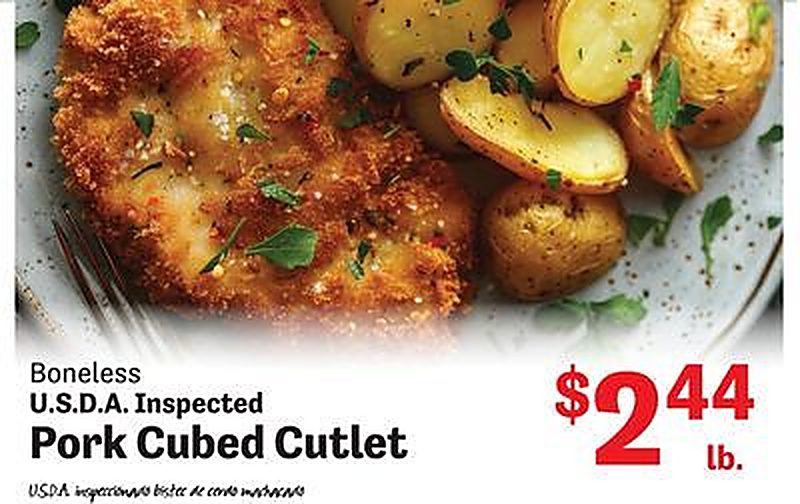 U.S.D.A Inspected Pork Cubed Cutlet - Food Depot weekly ad deal