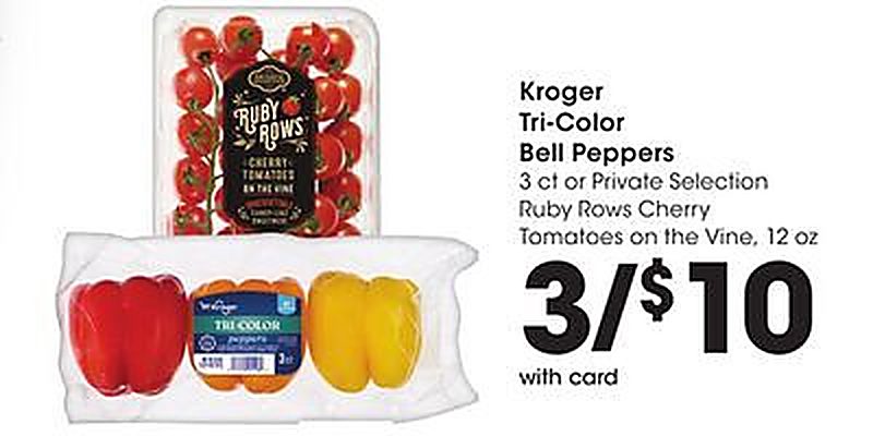 Kroger Tri-Color Bell Peppers - Fred Meyer weekly ad deal