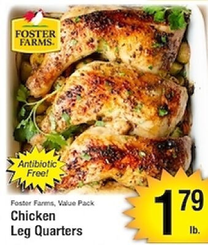 Foster Farms, Value Pack Chicken Leg Quarters - Harvest Foods weekly ad deal