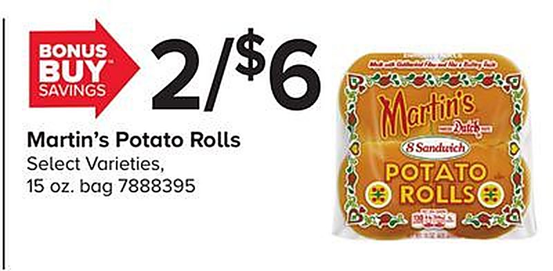 Martin's Potato Rolls - Giant Food Stores weekly ad deal