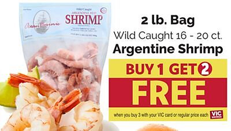 2 lb. Bag Wild Caught 16 - 20 ct. Argentine Shrimp