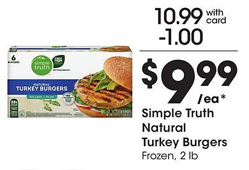 Simple Truth Natural Turkey Burgers - Pick 'n Save weekly ad deal