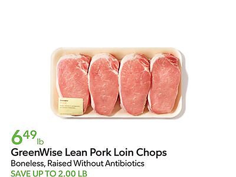 GreenWise Lean Pork Loin Chops - Publix weekly ad deal