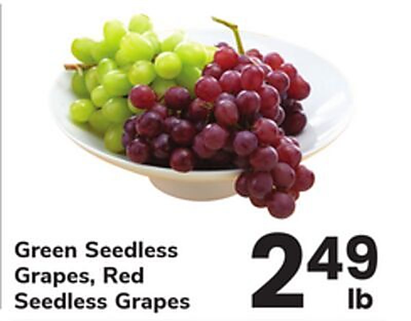 Green Seedless Grapes, Red Seedless Grapes - Safeway weekly ad deal