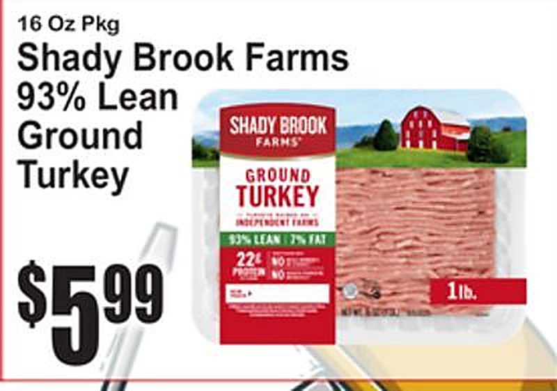 Shady Brook Farms 93% Lean Ground Turkey - Superfresh weekly ad deal