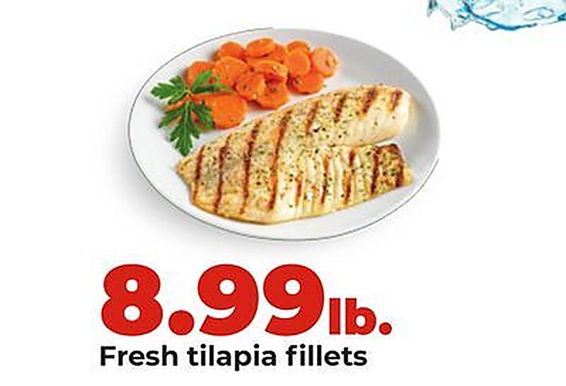 Fresh tilapia fillets - Hy Vee weekly ad deal