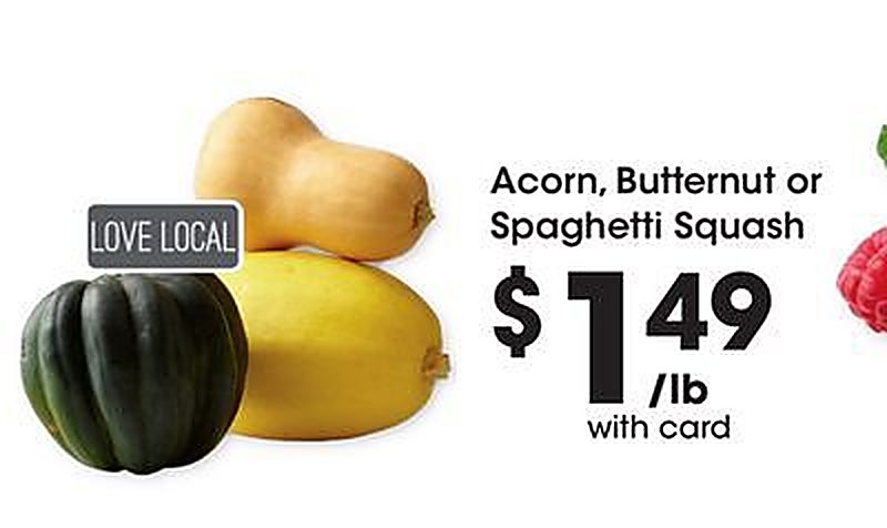 Acorn, Butternut or Spaghetti Squash - QFC weekly ad deal