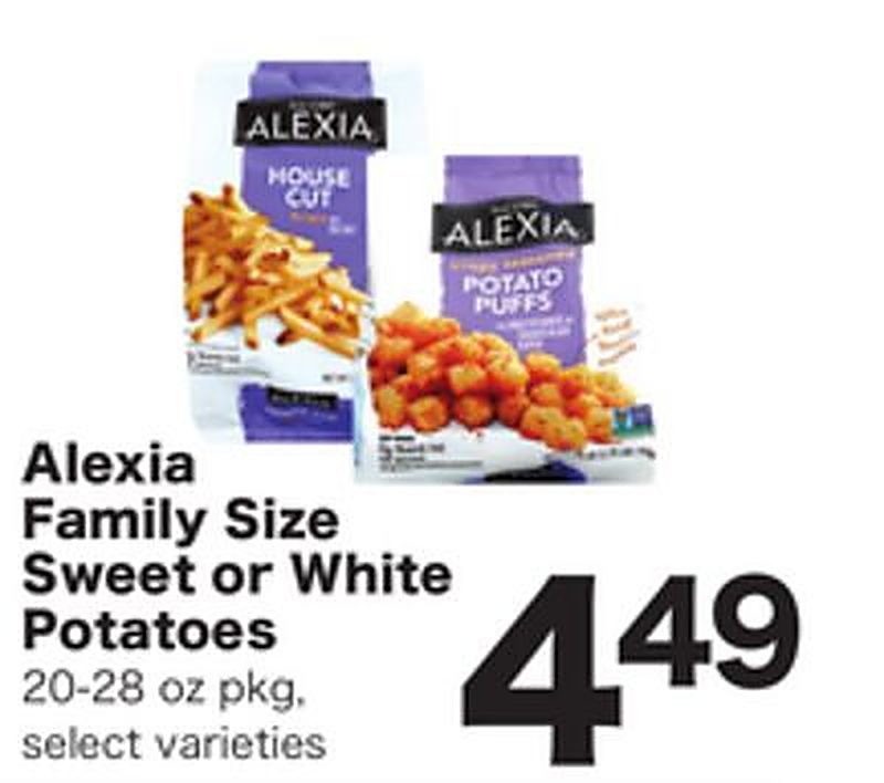 Alexia Family Size Sweet or White Potatoes - Shoppers Food weekly ad deal