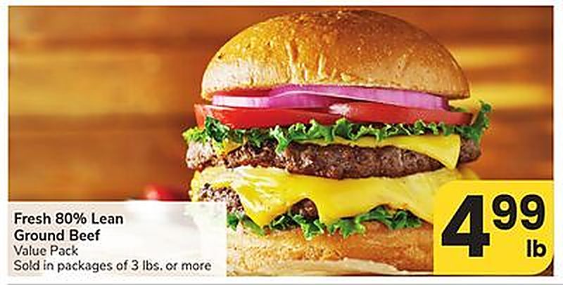 Fresh 80% Lean Ground Beef - Vons weekly ad deal