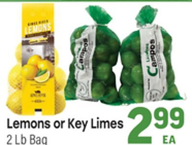 Lemons or Key Limes - Tony's Fresh Market weekly ad deal