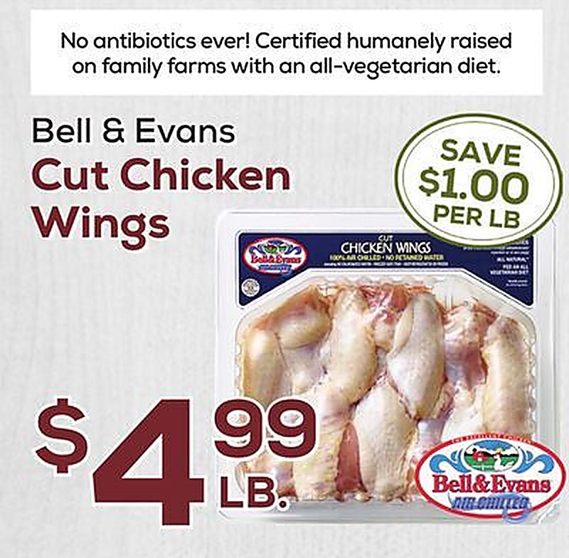 Bell & Evans Cut Chicken Wings - DeCicco & Sons weekly ad deal