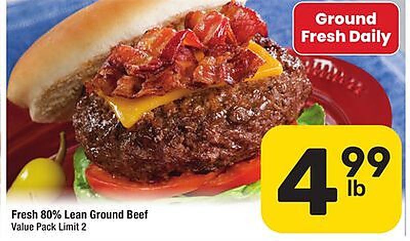 Fresh 80% Lean Ground Beef - Randalls weekly ad deal