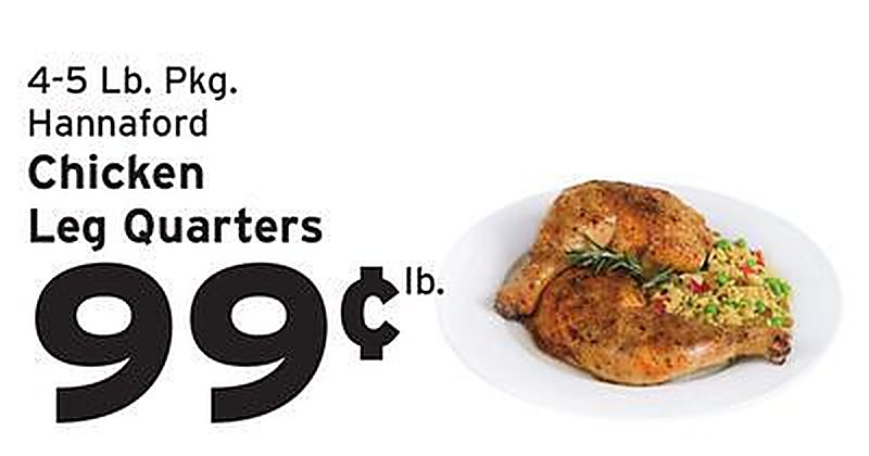 Chicken Leg Quarters - Hannaford weekly ad deal