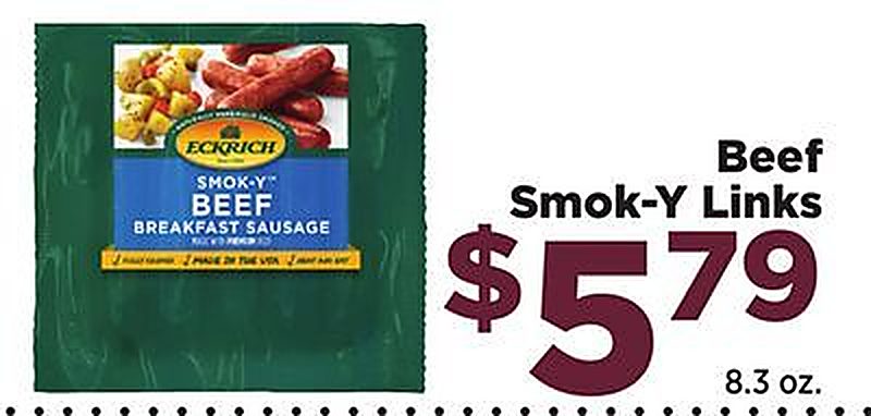 Beef Smok-Y Links - Food town Texas weekly ad deal