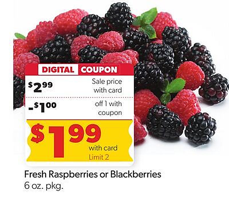Fresh Raspberries or Blackberries - Family Fare weekly ad deal
