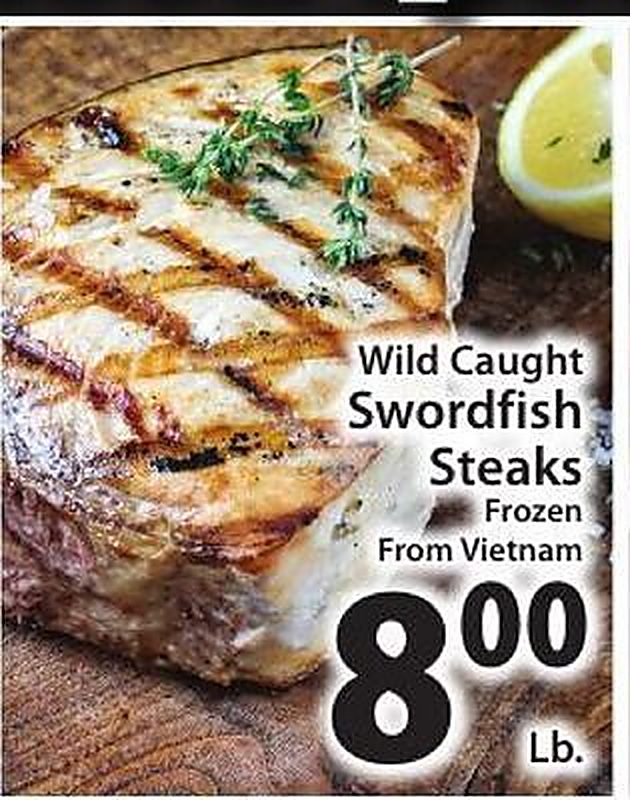 Wild Caught Swordfish Steaks - West Side Marketplace weekly ad deal