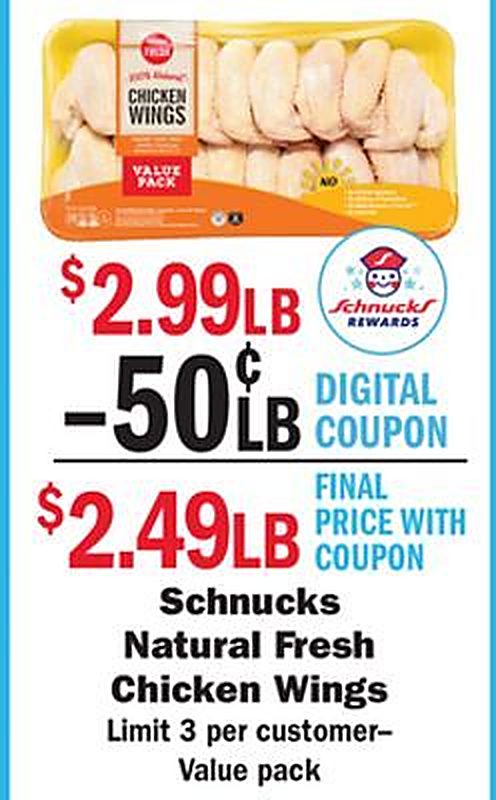 Schnucks Natural Fresh Chicken Wings - Schnucks weekly ad deal
