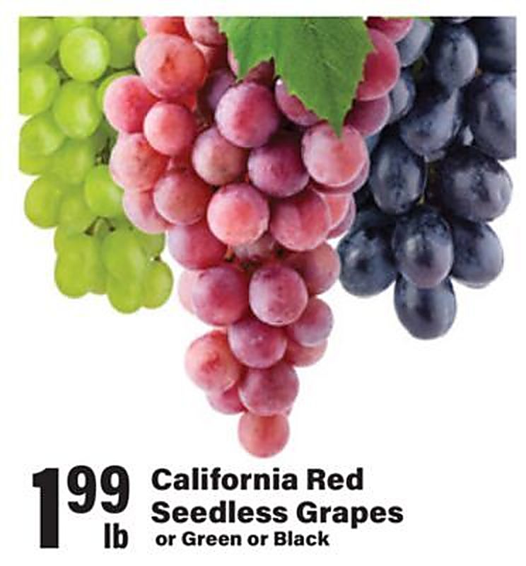 California Red Seedless Grapes - Big Y weekly ad deal