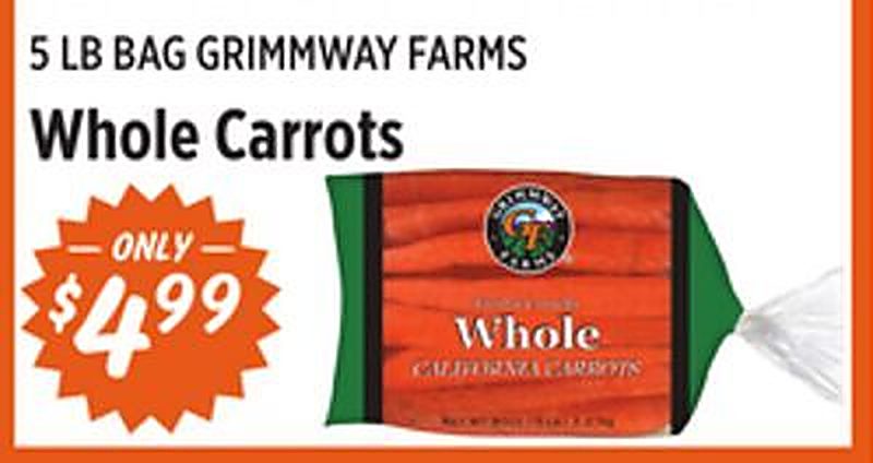 GRIMMWAY FARMS Whole Carrots - Rouses Markets weekly ad deal