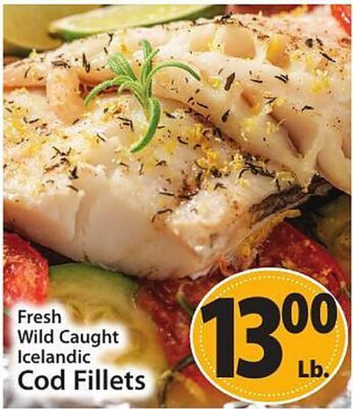Fresh Wild Caught Icelandic Cod Fillets - West Side Marketplace weekly ad deal