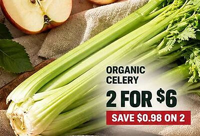 ORGANIC CELERY - Earth Fare weekly ad deal