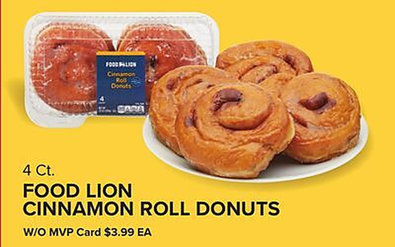 Food Lion Cinnamon Roll Donuts