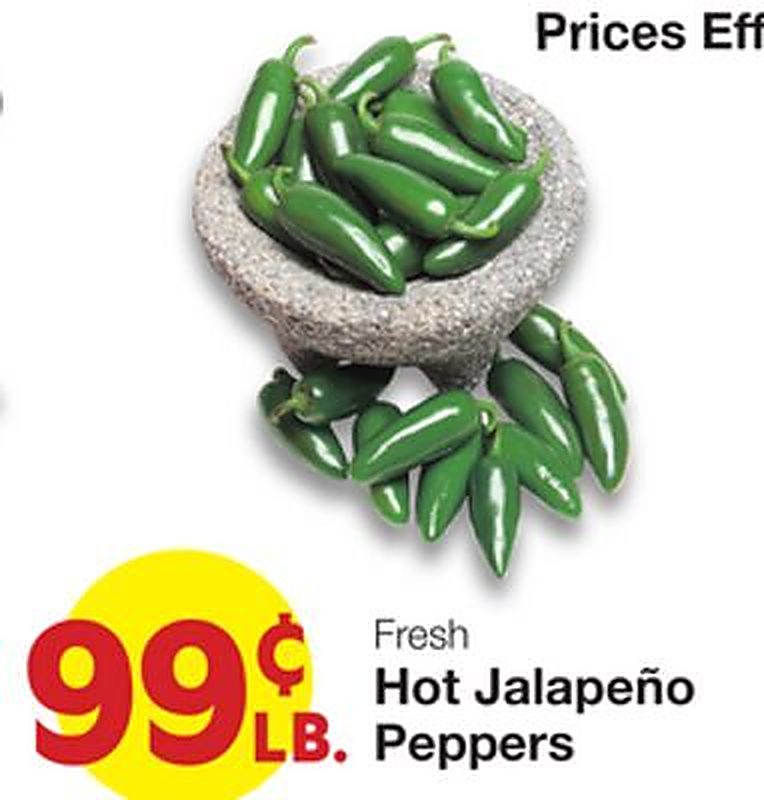 Fresh Hot Jalapeño Peppers - Market Street weekly ad deal