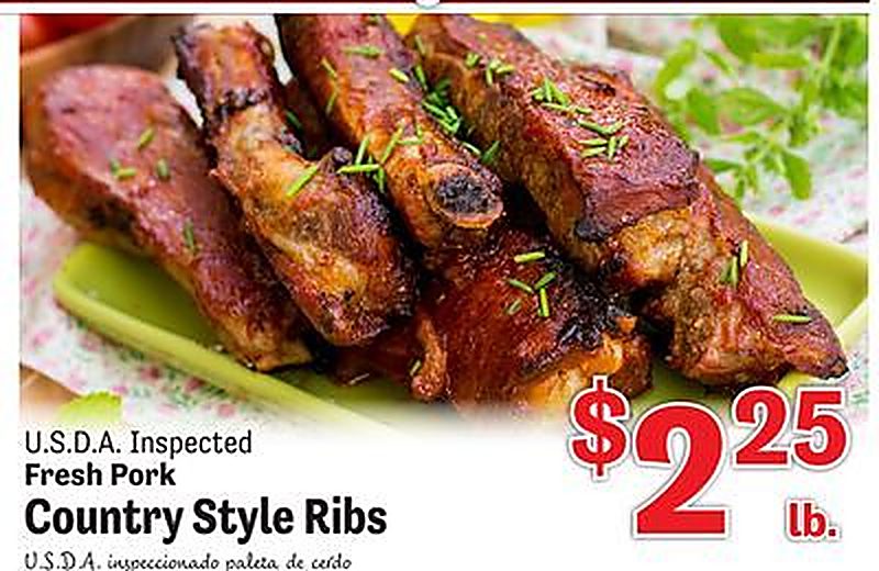 Fresh Pork Country Style Ribs - Food Depot weekly ad deal