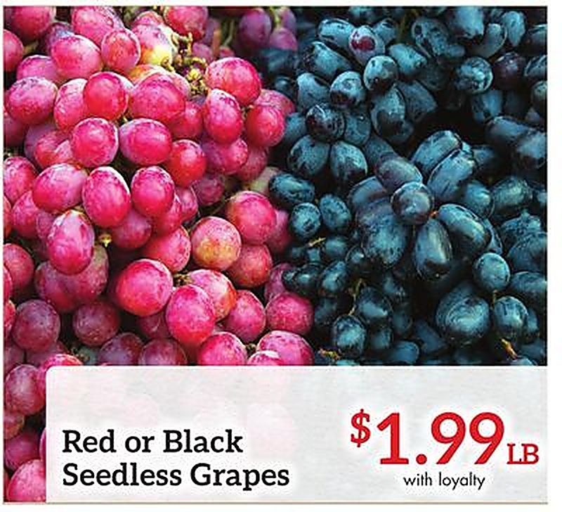 Red or Black Seedless Grapes - Remke Markets weekly ad deal