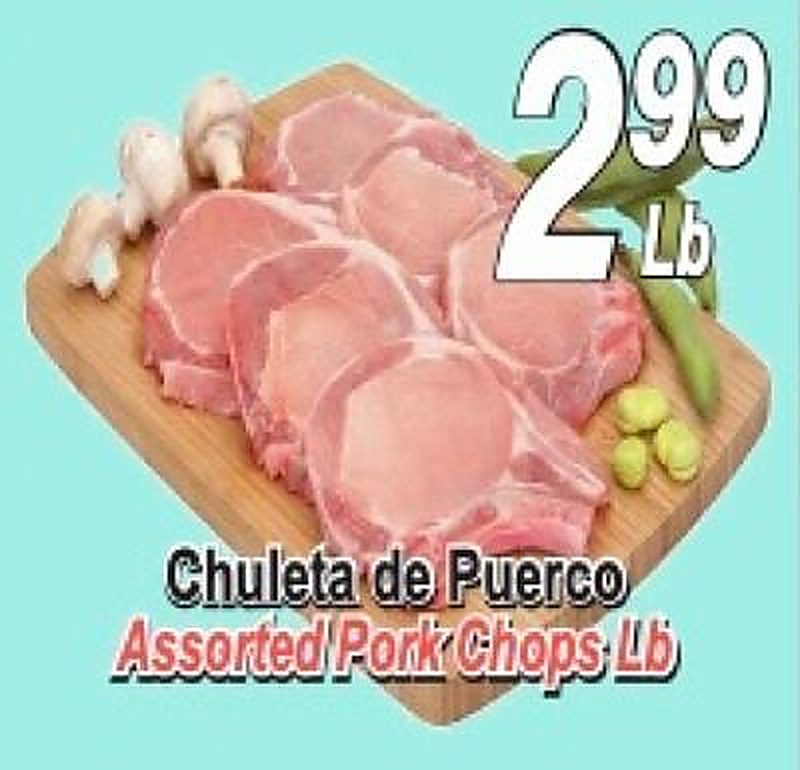 Assorted Pork Chops - El Mezquite Market weekly ad deal