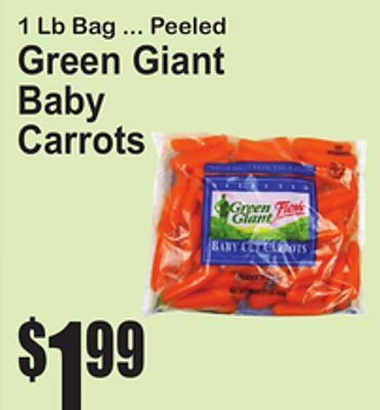 Green Giant Baby Carrots - Superfresh weekly ad deal