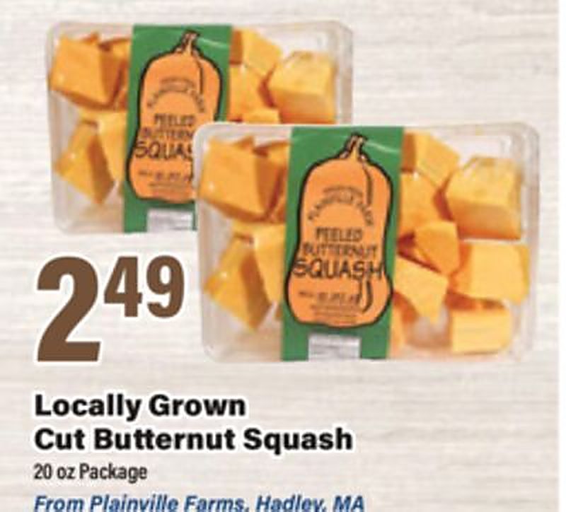 Locally Grown Cut Butternut Squash - Big Y weekly ad deal