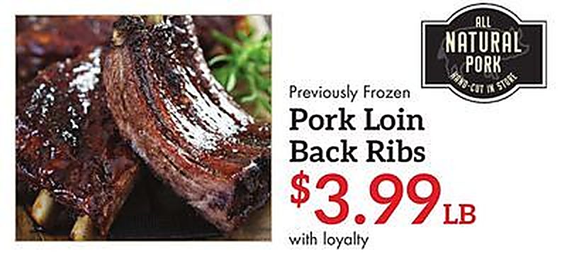 Pork Loin Back Ribs - Remke Markets weekly ad deal
